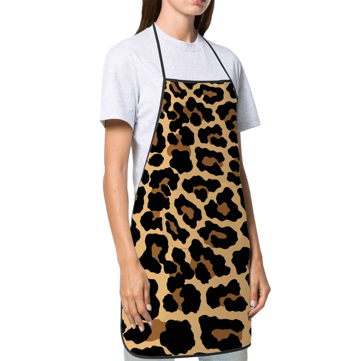 Black Leopard - Adult Apron with Pockets