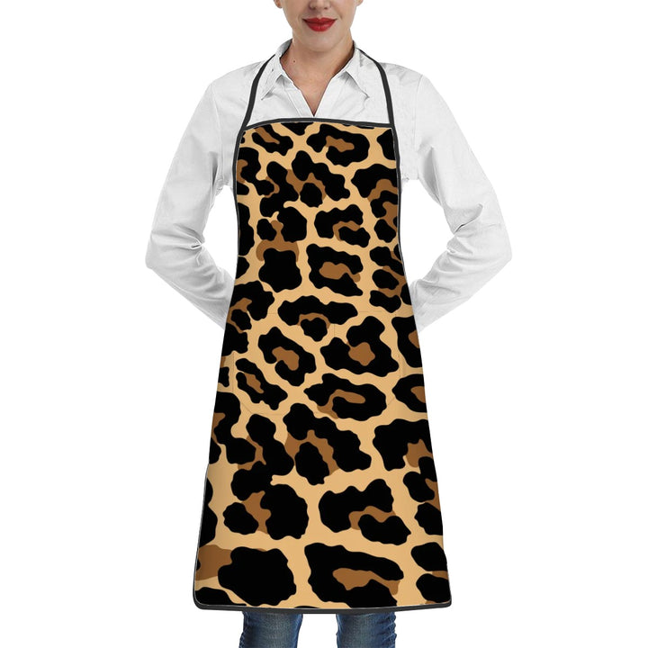 Black Leopard - Adult Apron with Pockets