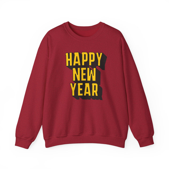 Block Happy New Year - Unisex Heavy Blend™ Crewneck Sweatshirt