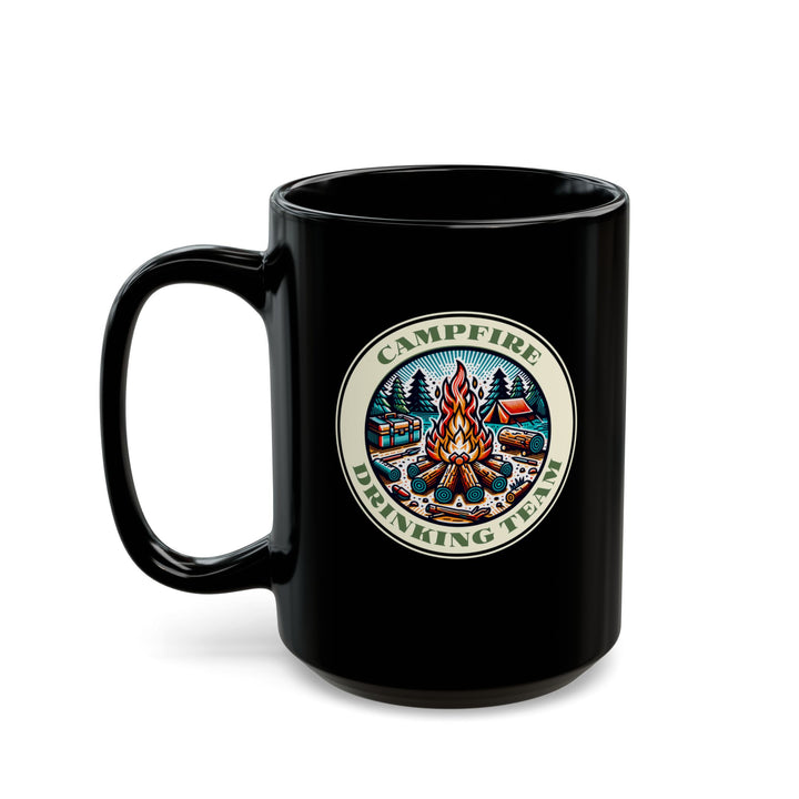 Campfire Drinking Team - Black Mug (11oz, 15oz)