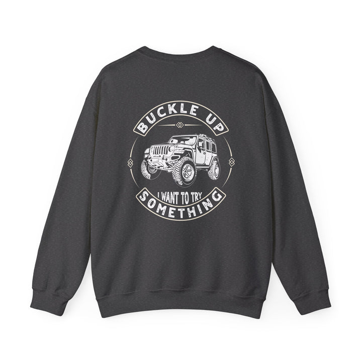 Buckle Up - Unisex Heavy Blend™ Crewneck Sweatshirt