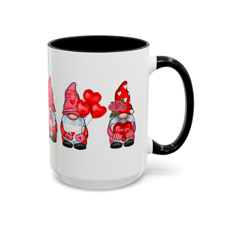 Valentine Gnomes - Accent Coffee Mug (11, 15oz)