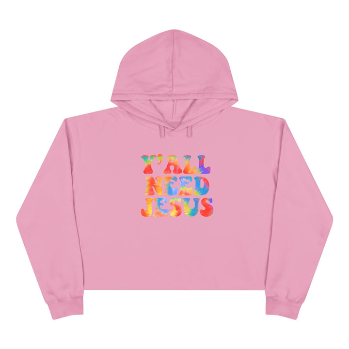 Y'All Need Jesus - Crop Hoodie