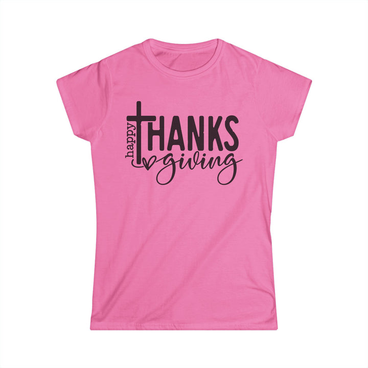 Thanksgiving Cross - Women's Softstyle Tee