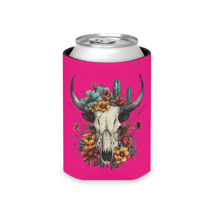 Bright And Flowery Skull - Can Cooler