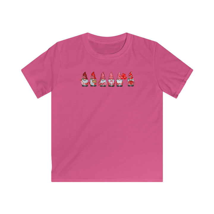 Valentines Gnomes - Kids Softstyle Tee
