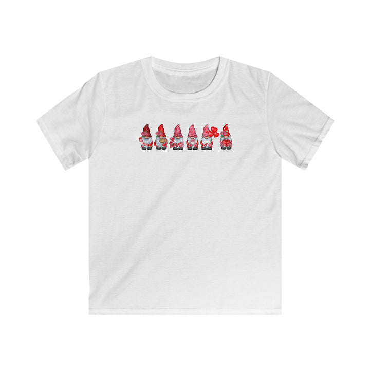 Valentines Gnomes - Kids Softstyle Tee
