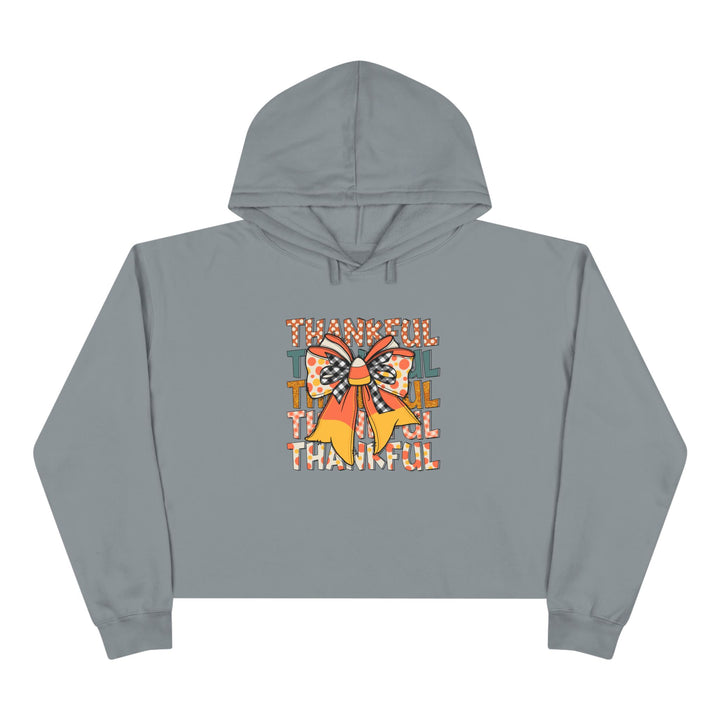 Thankful Bow - Crop Hoodie