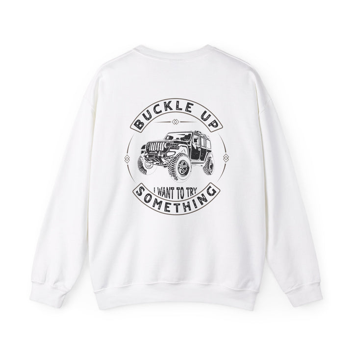 Buckle Up - Unisex Heavy Blend™ Crewneck Sweatshirt