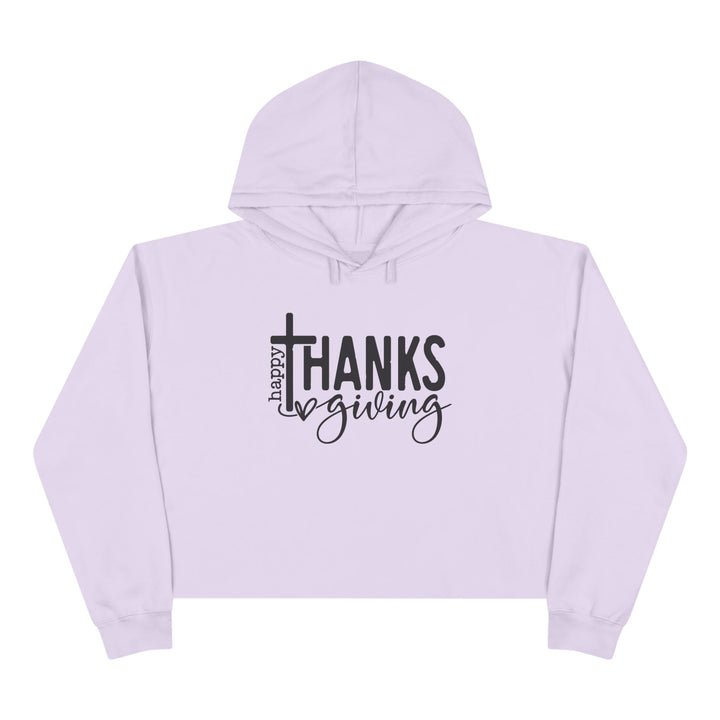 Thanksgiving Cross - Crop Hoodie