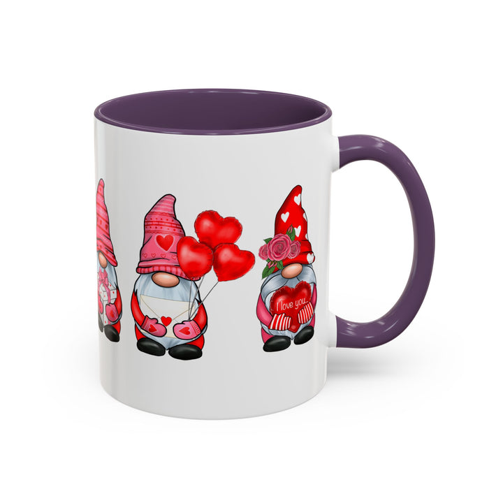 Valentine Gnomes - Accent Coffee Mug (11, 15oz)