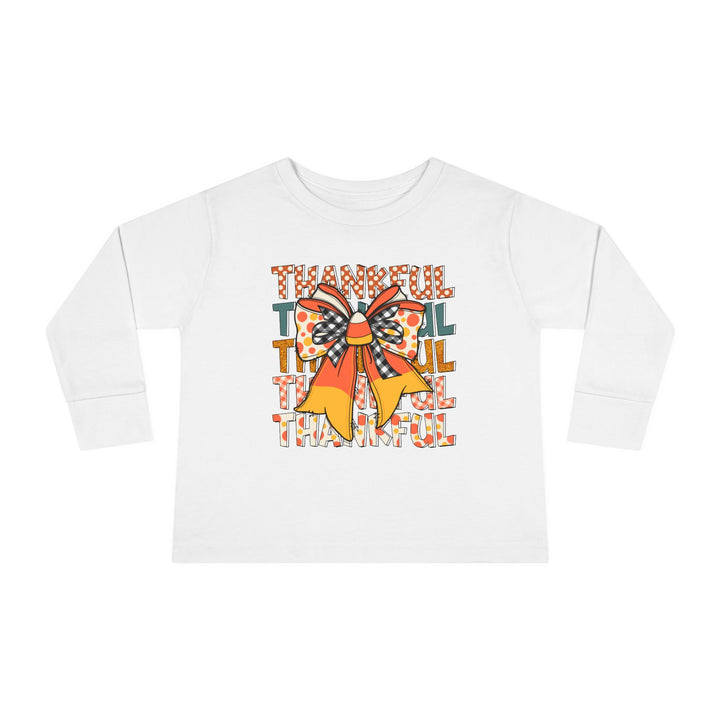 Thankful Bow - Toddler Long Sleeve Tee