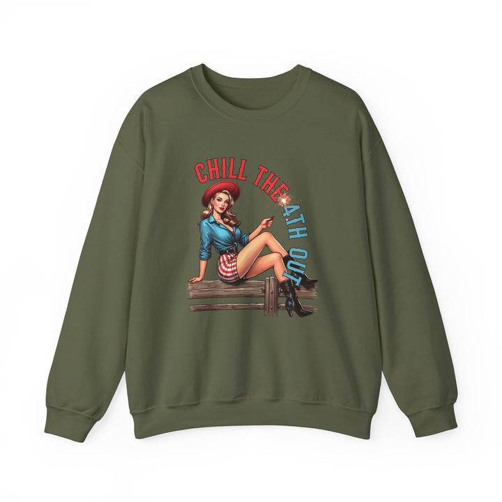 Chill The 4th Out - Unisex Heavy Blend™ Crewneck Sweatshirt