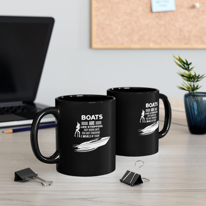 Boats - Black Mug (11oz, 15oz)