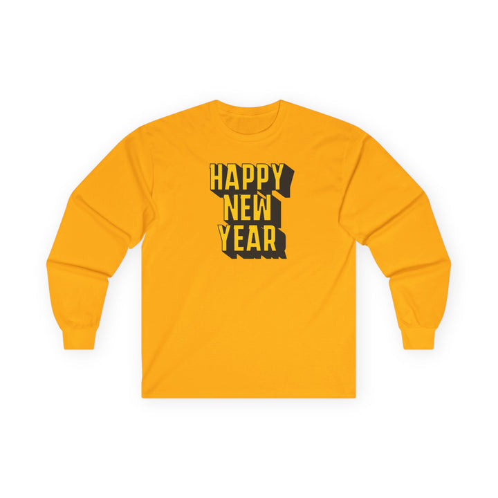 Block Happy New Year - Unisex Ultra Cotton Long Sleeve Tee