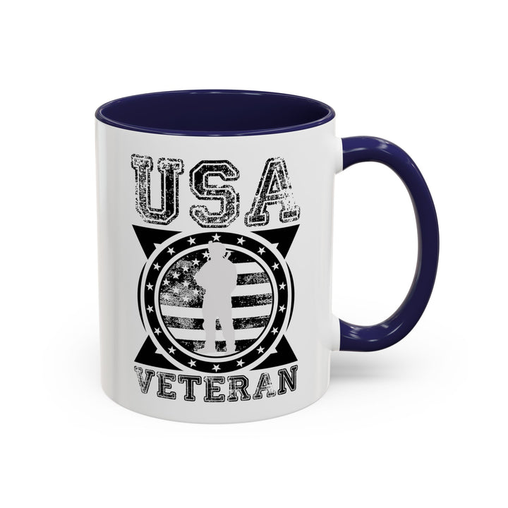 U.S.A. Veteran - Accent Coffee Mug (11, 15oz)