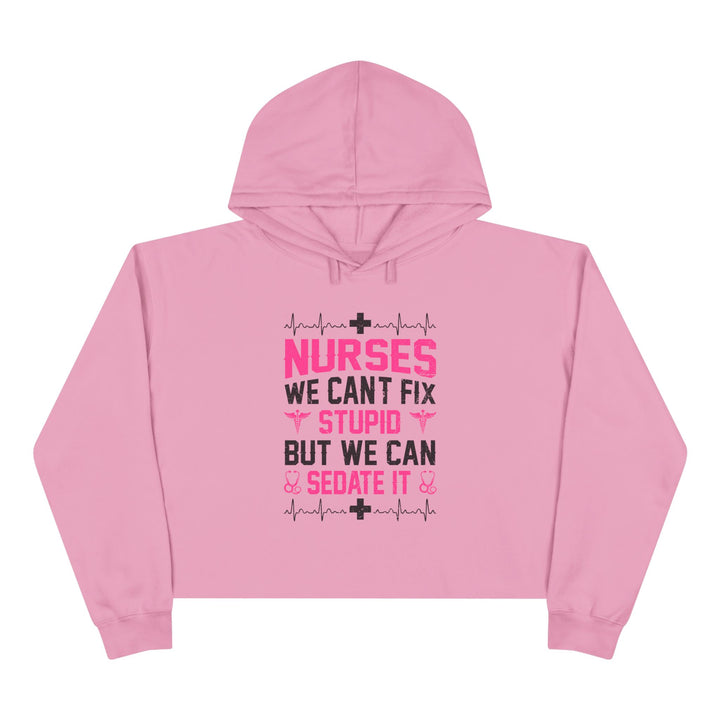 Can't Fix Stupid - Crop Hoodie