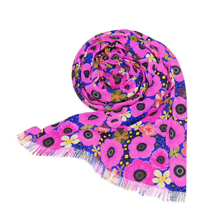 Vibrant Pink Spring Pattern - Light Scarf