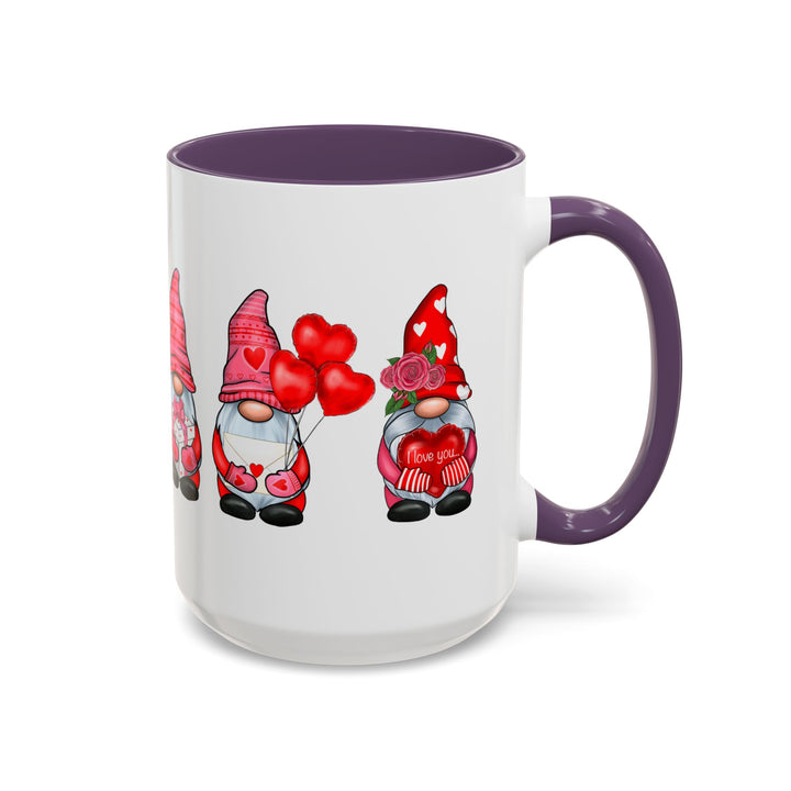 Valentine Gnomes - Accent Coffee Mug (11, 15oz)