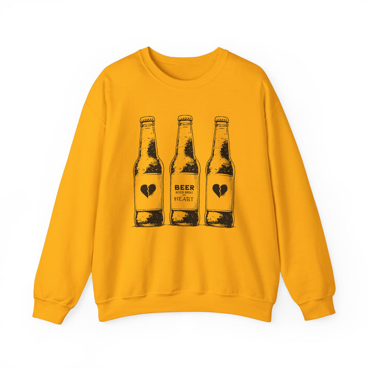 Beer Never Broke My Heart -Unisex Heavy Blend™ Crewneck Sweatshirt