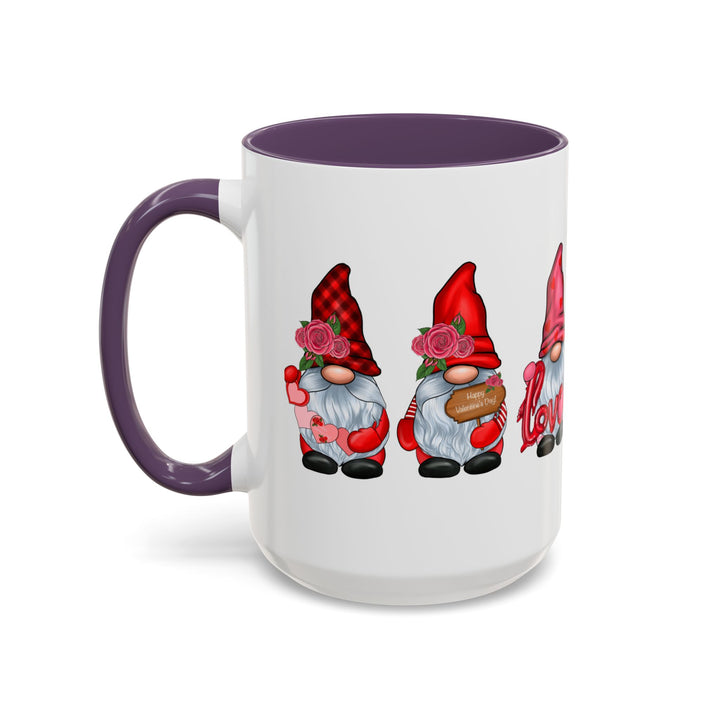 Valentine Gnomes - Accent Coffee Mug (11, 15oz)