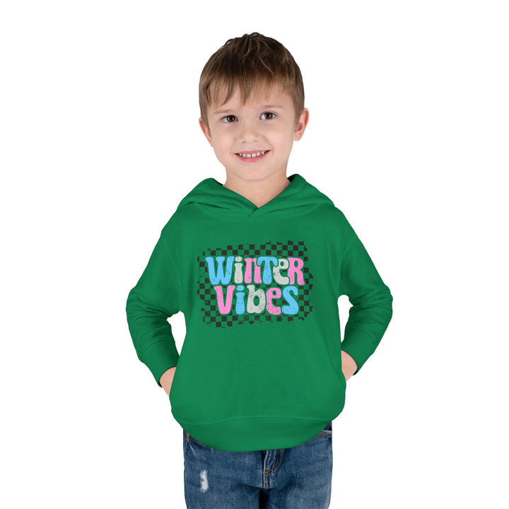 Winter Vibes - Toddler Pullover Fleece Hoodie