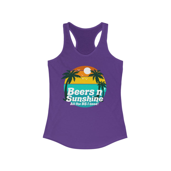 Beers N Sunshine - Women's Ideal Racerback Tank