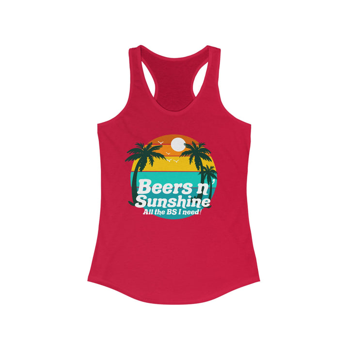 Beers N Sunshine - Women's Ideal Racerback Tank