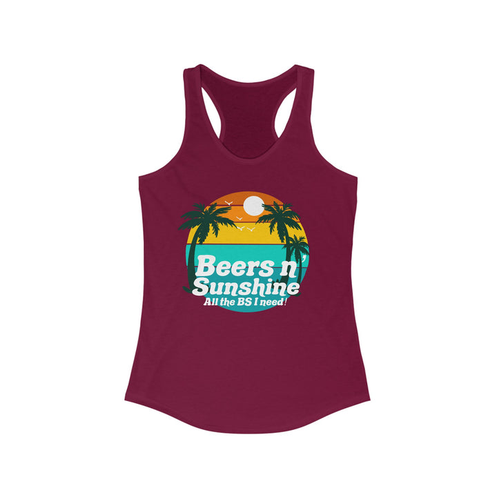 Beers N Sunshine - Women's Ideal Racerback Tank