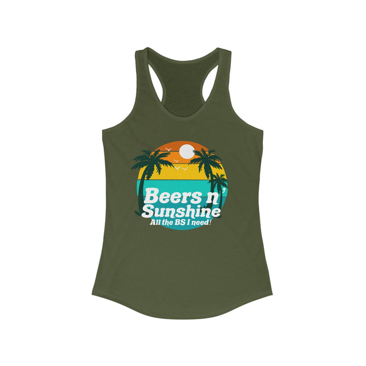 Beers N Sunshine - Women's Ideal Racerback Tank