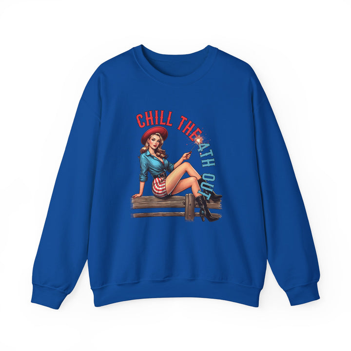 Chill The 4th Out - Unisex Heavy Blend™ Crewneck Sweatshirt