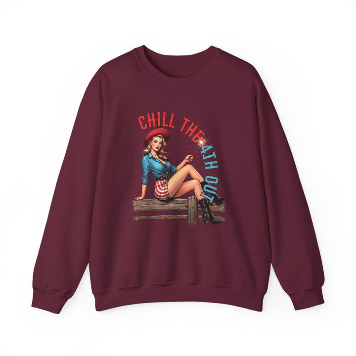 Chill The 4th Out - Unisex Heavy Blend™ Crewneck Sweatshirt