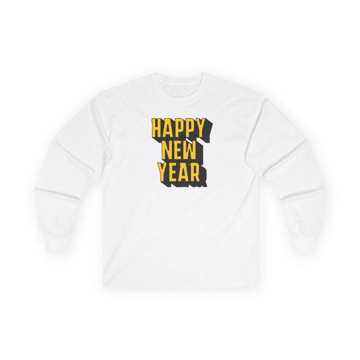 Block Happy New Year - Unisex Ultra Cotton Long Sleeve Tee