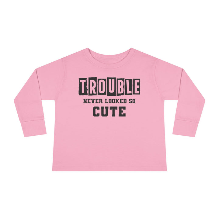 Trouble Never Looked So Cute - Toddler Long Sleeve Tee