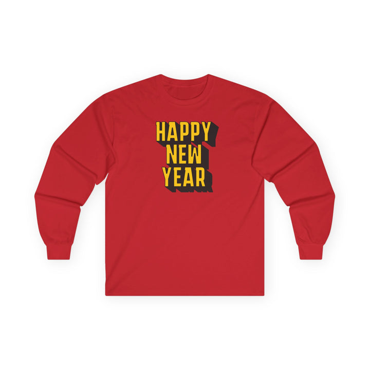 Block Happy New Year - Unisex Ultra Cotton Long Sleeve Tee