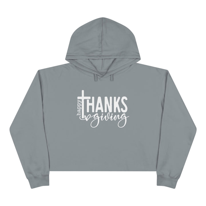 Thanksgiving Cross - Crop Hoodie