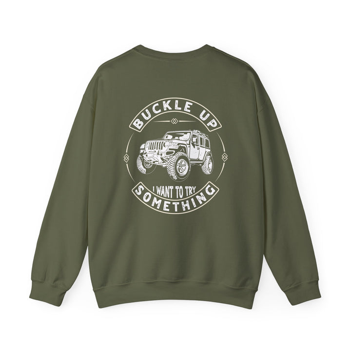 Buckle Up - Unisex Heavy Blend™ Crewneck Sweatshirt