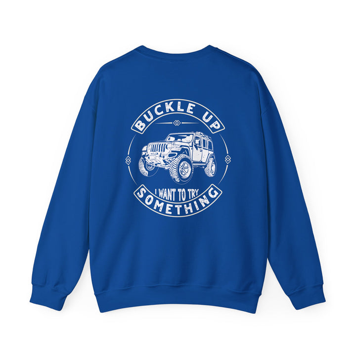 Buckle Up - Unisex Heavy Blend™ Crewneck Sweatshirt
