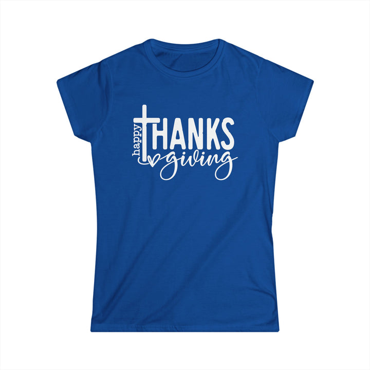 Thanksgiving Cross - Women's Softstyle Tee