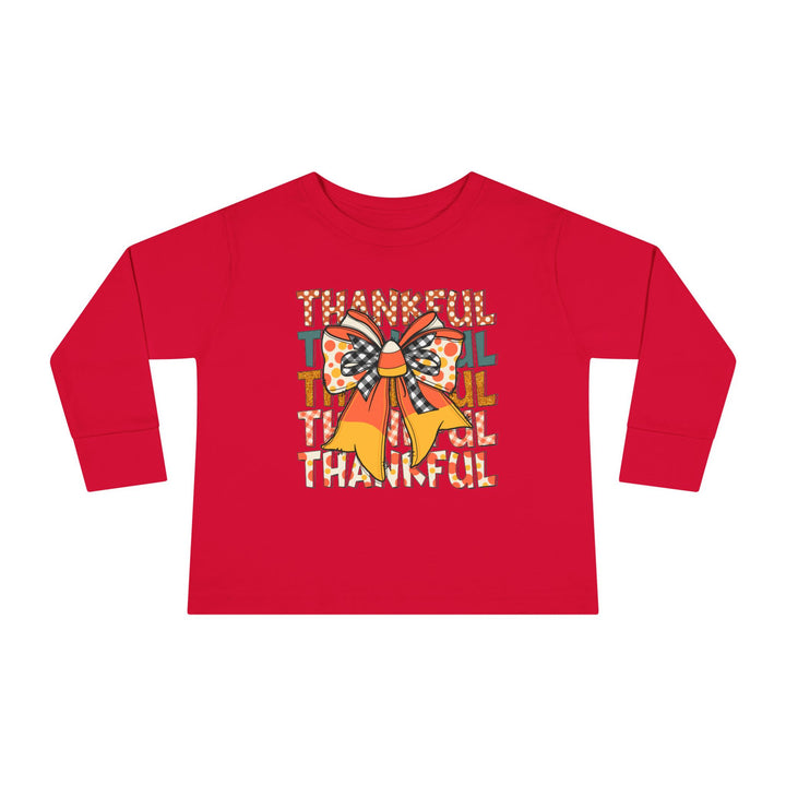 Thankful Bow - Toddler Long Sleeve Tee