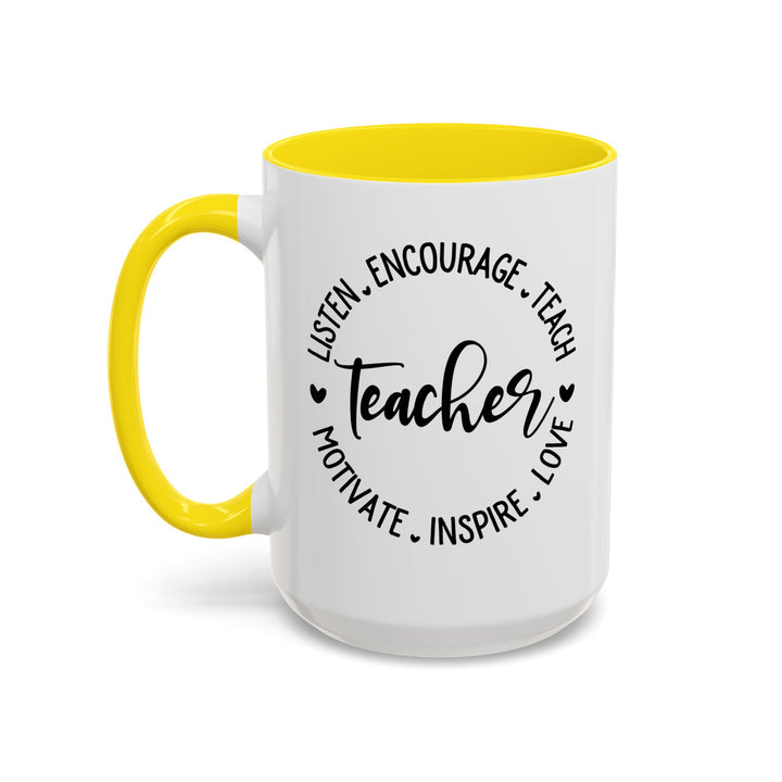 Teacher - Accent Coffee Mug (11, 15oz)