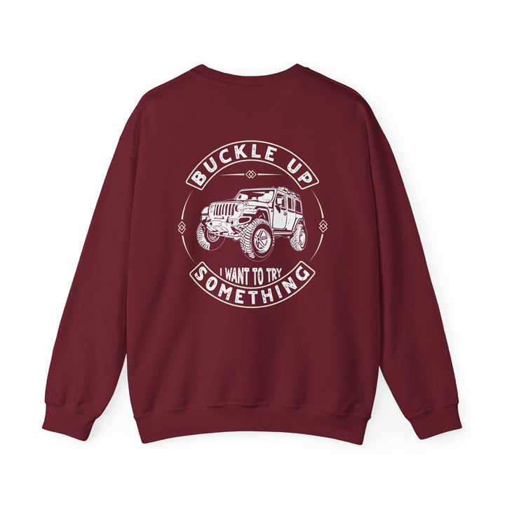 Buckle Up - Unisex Heavy Blend™ Crewneck Sweatshirt