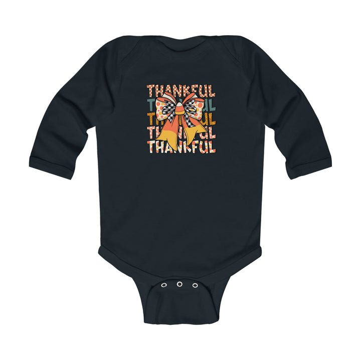 Thankful Bow - Infant Long Sleeve Bodysuit