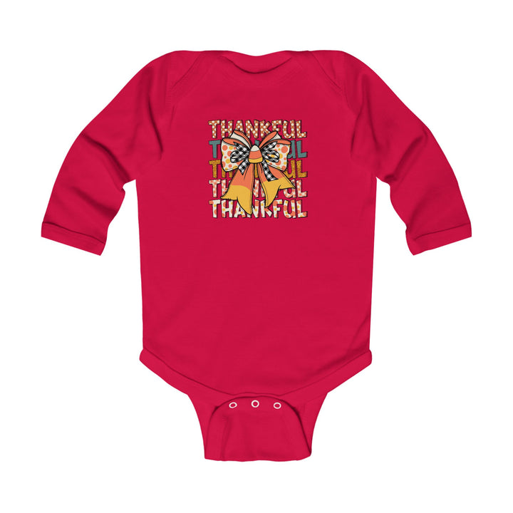 Thankful Bow - Infant Long Sleeve Bodysuit