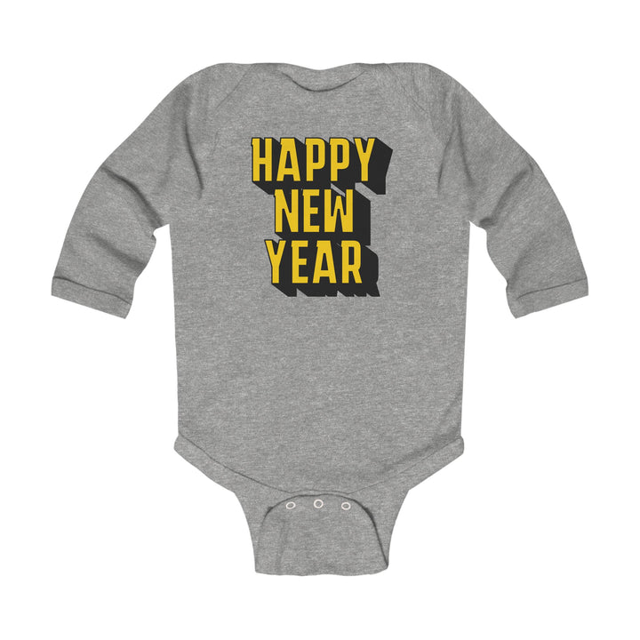 Block Happy New Year - Infant Long Sleeve Bodysuit