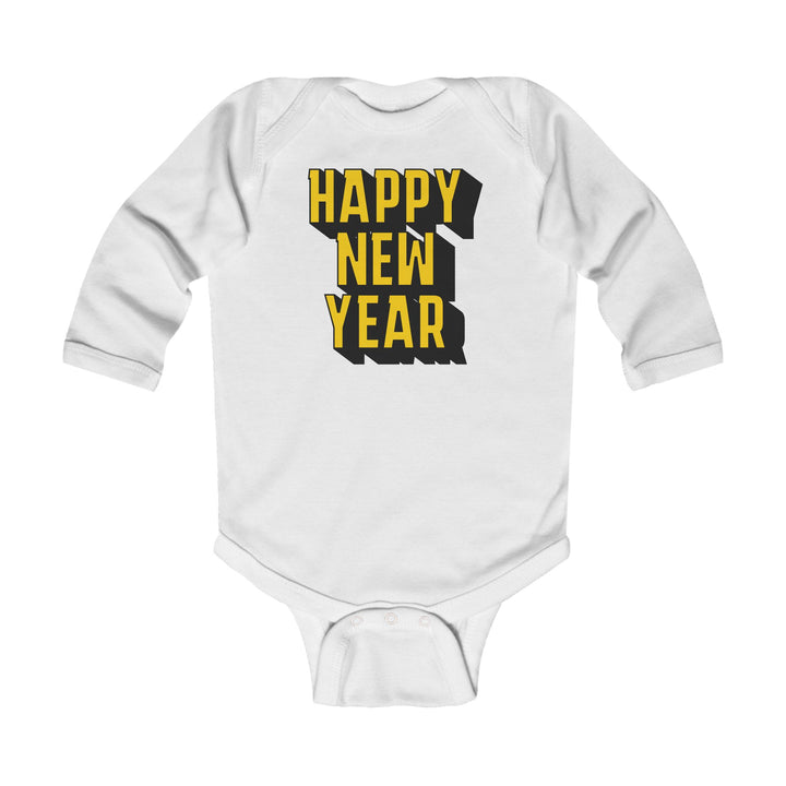 Block Happy New Year - Infant Long Sleeve Bodysuit