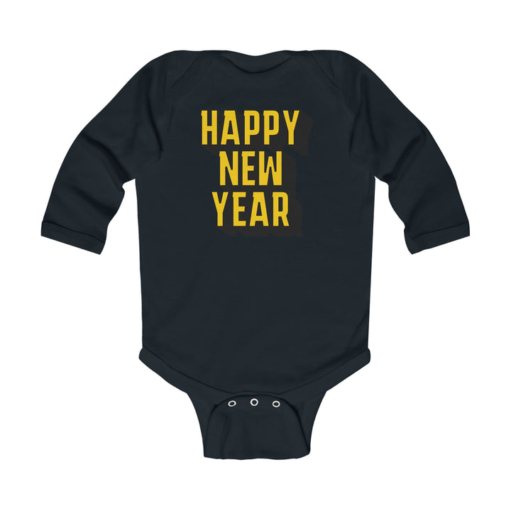 Block Happy New Year - Infant Long Sleeve Bodysuit