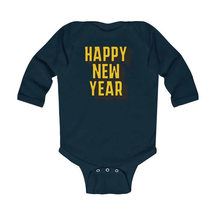 Block Happy New Year - Infant Long Sleeve Bodysuit