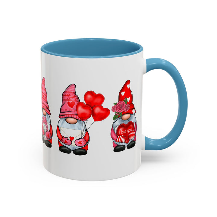 Valentine Gnomes - Accent Coffee Mug (11, 15oz)