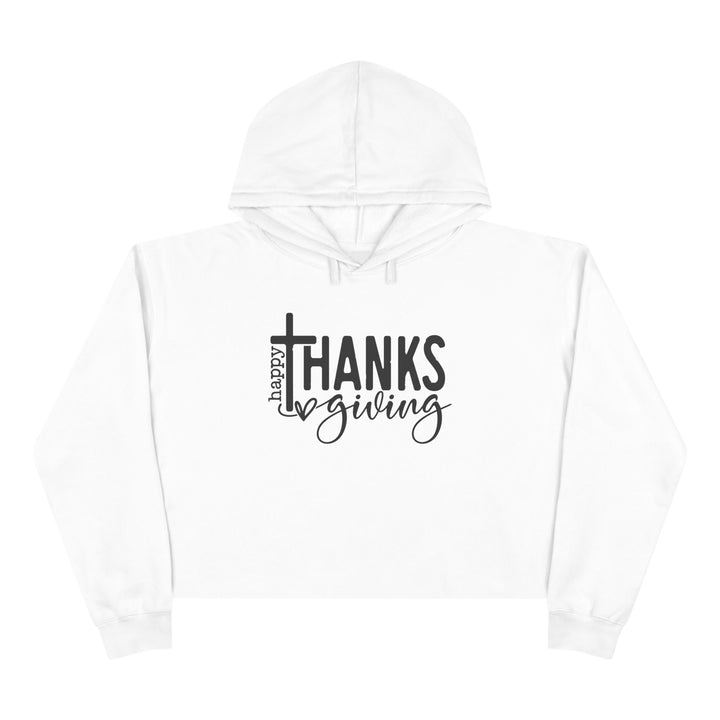 Thanksgiving Cross - Crop Hoodie